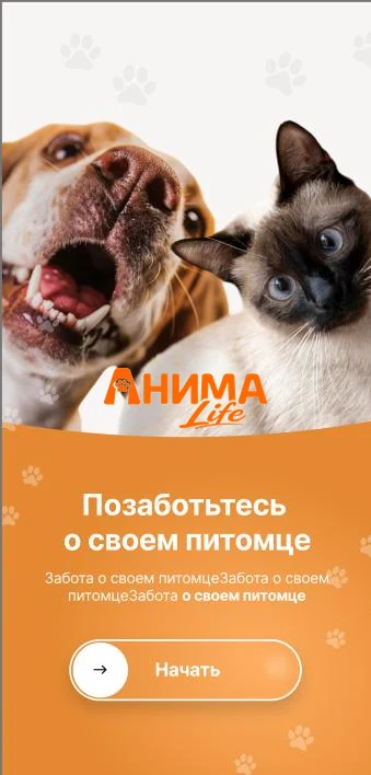 Заставка приложения Анима Life