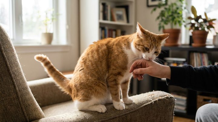 Кошка кусает руку при ласке: 5 сигналов «хватит» и как их читать