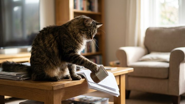 Кошка скидывает вещи со стола: что это значит и как перевести в безопасное русло