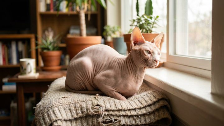 Сфинкс: уход за кожей лысого кота — мифы и реальность